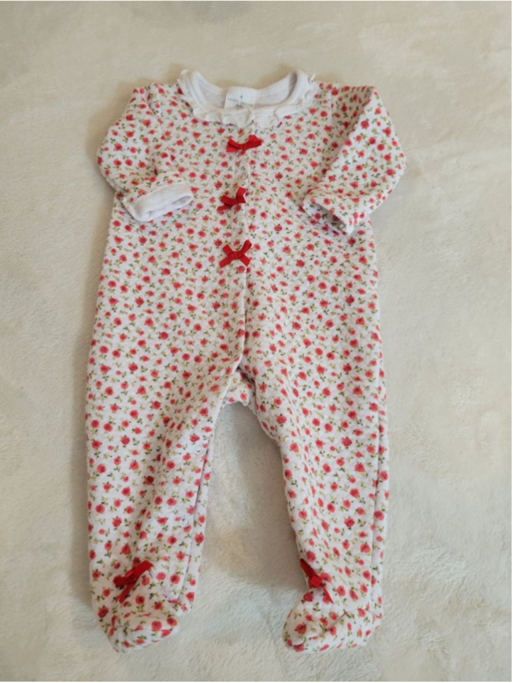 Laura Ashley & Vitamins Baby Floral Footie Sleeper Bundle 3-6M - Picture 5 of 10
